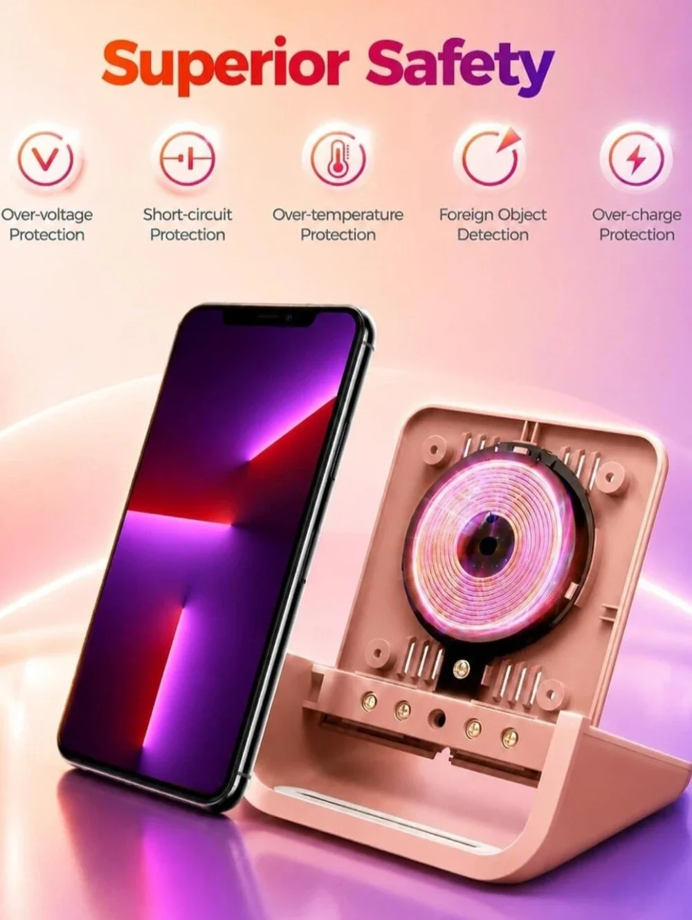 Wireless Rose Gold Charger